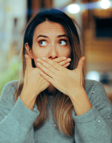 Covering mouth