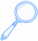 Magnifying glass looking for