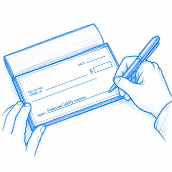 check for professional liability insurance