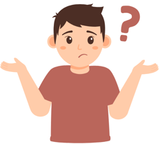 confused man unsure shrug maybe question mark