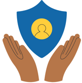 hand holding shield protect insure 2