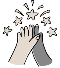 highfive well done good job