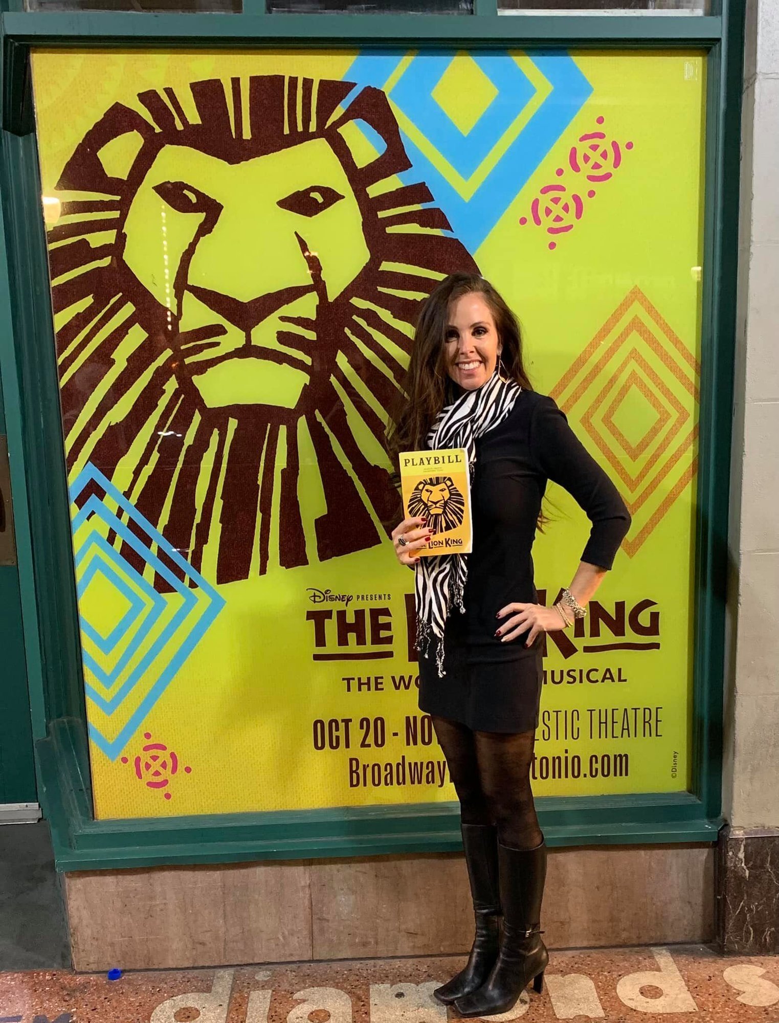 Ann sees the Lion King Broadway