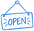 open sign