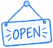 open sign