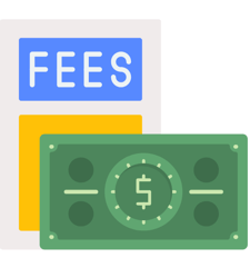 prices fees cash money