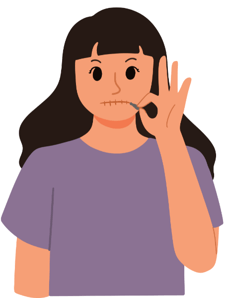 secret lips are sealed confidential dont tell