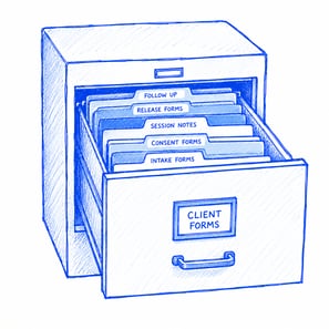 secure storage client forms documents folders