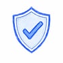shield with checkmark to symbolize insurance protection
