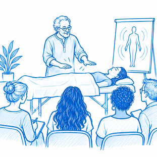 teaching energy healing to students
